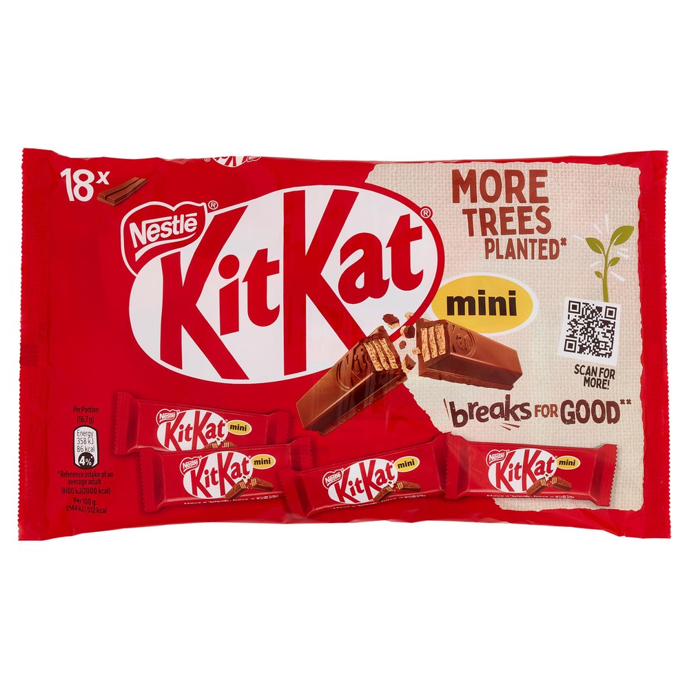 Mini Wafer Ricoperti Di Cioccolato Al Latte 18x16,7g Kitkat - Foto 1