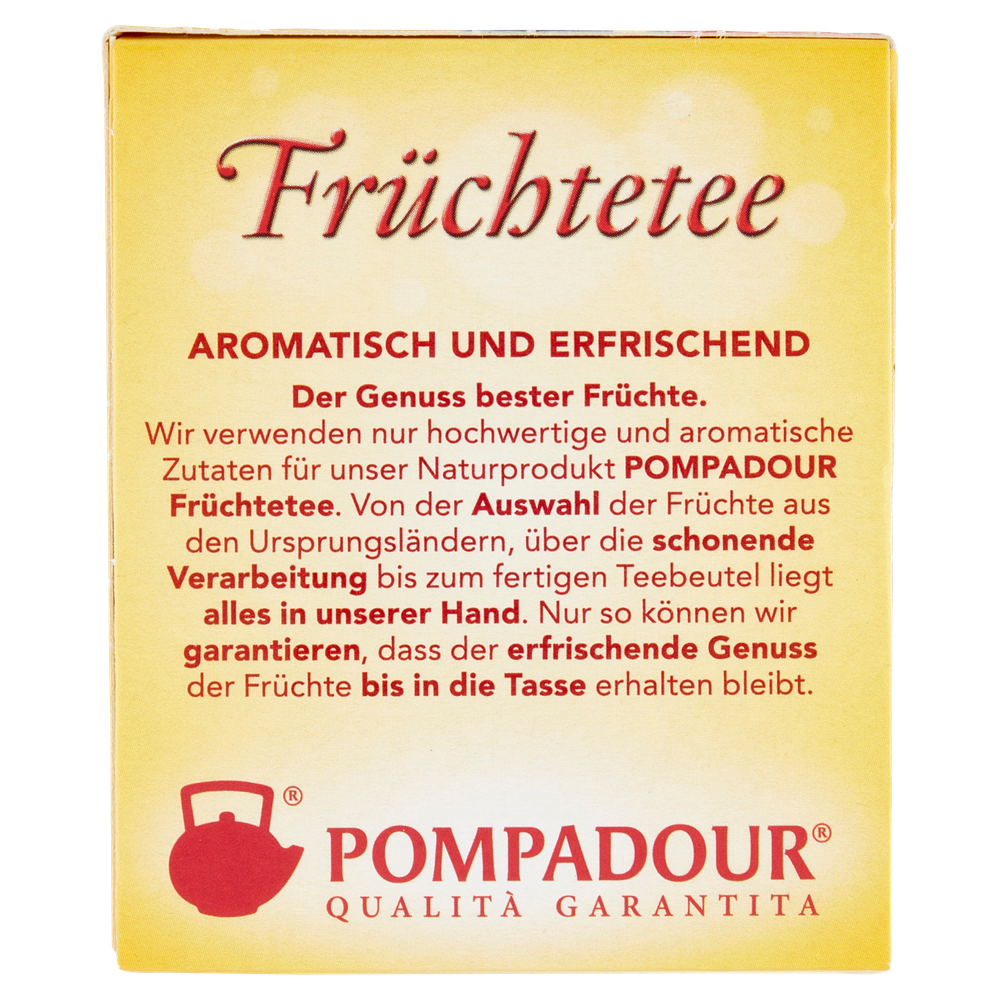Infuso Ai Frutti Misti Naturale Senza Teina 20x3g Bustine Pompadour - Foto 2