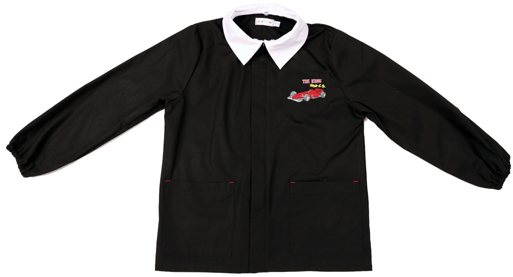 Casacca Scuola Bambino 7 Anni Nero Ricamo F.1 - Foto 1