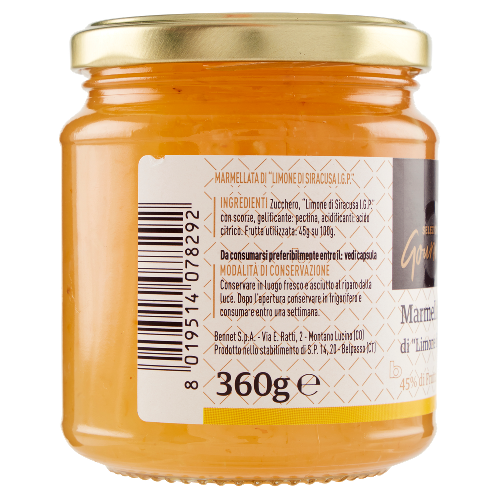 Marmellata Di Limone Di Siracusa Igp Selezione Gourmet Bennet - Foto 2
