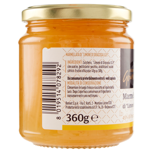 Marmellata Di Limone Di Siracusa Igp Selezione Gourmet Bennet