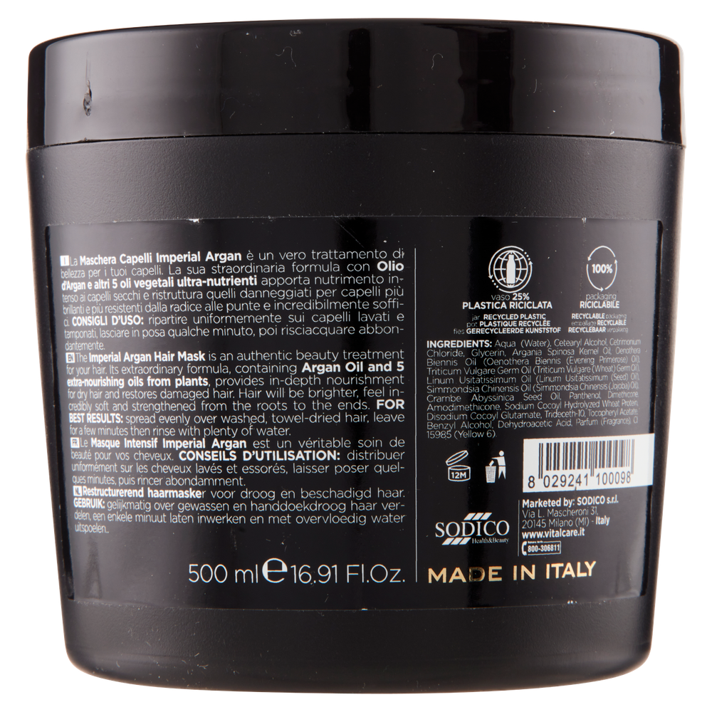 Maschera Capelli Argan Vital Care - Foto 3