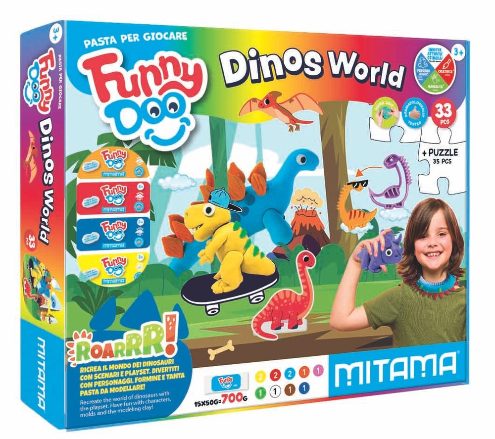 Confezione Pasta Da Modellare Dinos World Mitama - Foto 1