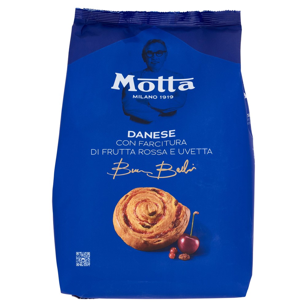 Merendine Danese Con Frutta Rossa E Uvetta 6x45g Motta - Foto 1