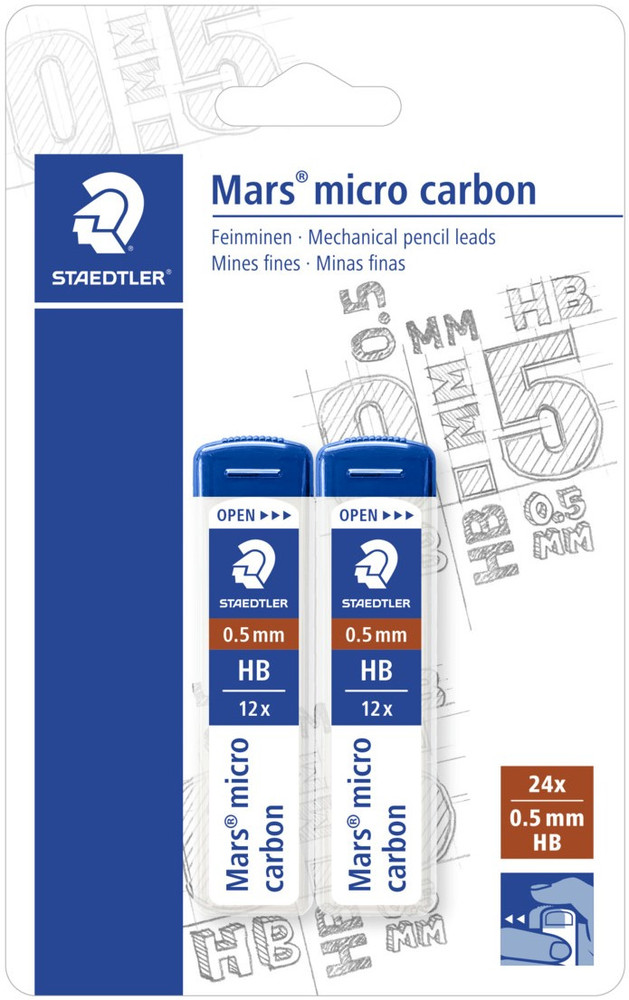 Mina Per Portamine A Scatto Mars Micro Carbon 250 Staedtler - Foto 1