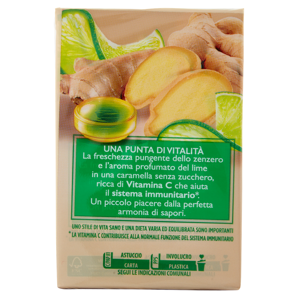 Caramelle Frutta C Al Gusto Lime E Zenzero Senza Zucchero 2x46g Golia - Foto 3
