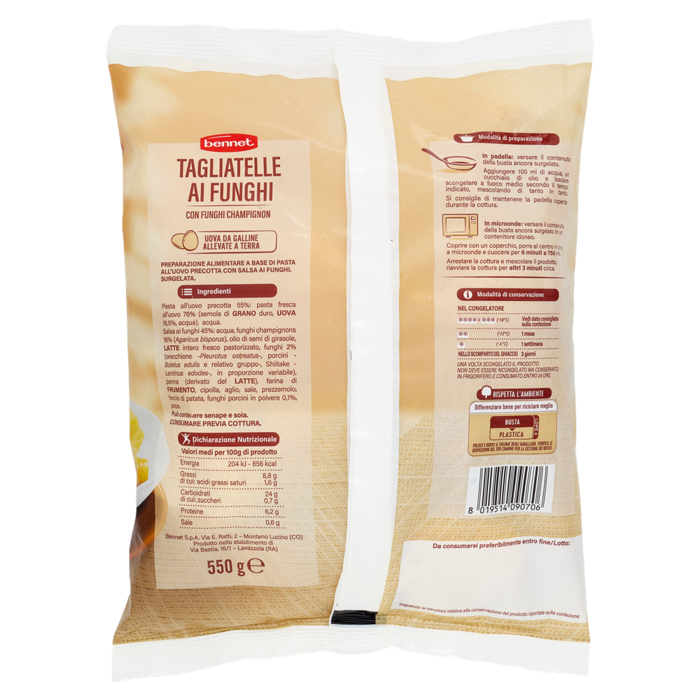 Tagliatelle Ai Funghi Con Funghi Champignon Bennet - Foto 3