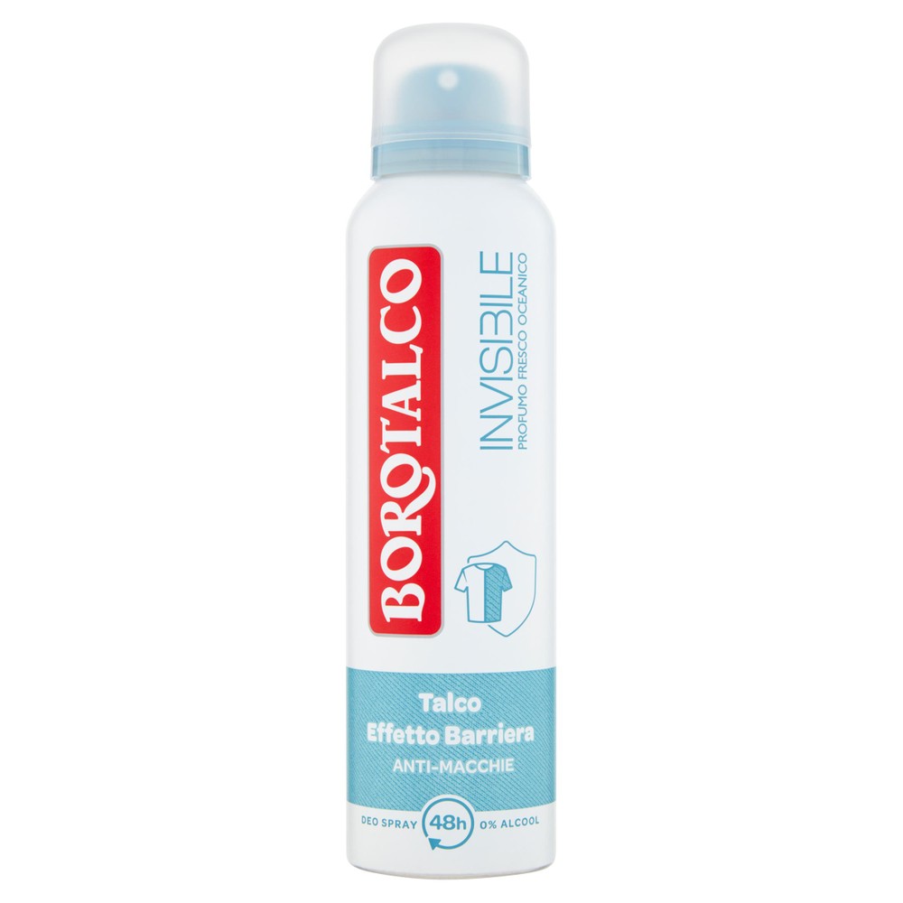 Deodorante Spray Invisible Azzurro Borotalco