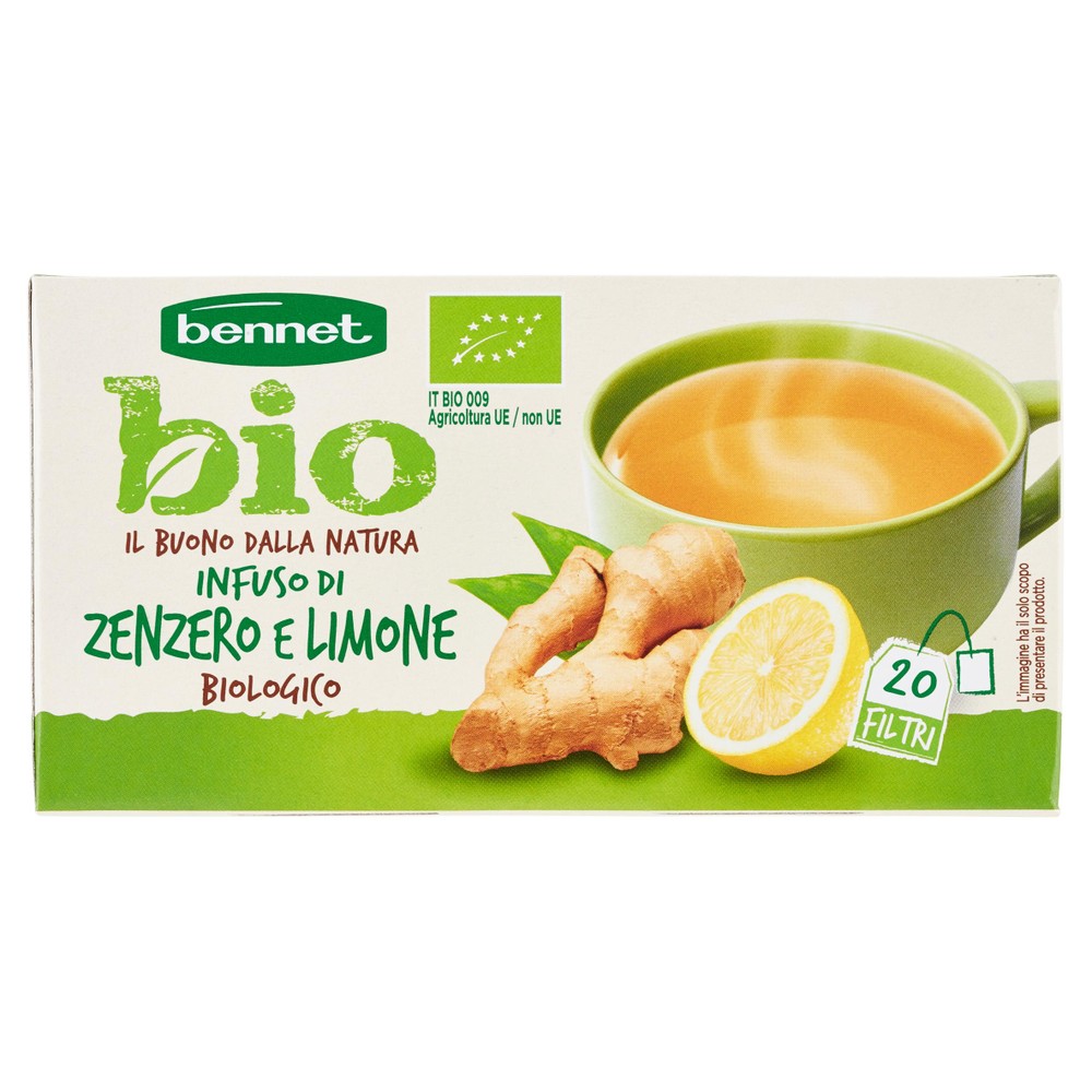 Infuso Allo Zenzero E Limone Biologici 20x2g Filtri Bennet Bio - Foto 1