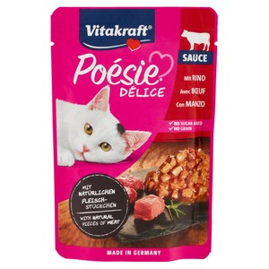 Alimento Umido Gatti Poesie Delice Sauce Manzo Vitakraft - Foto 1