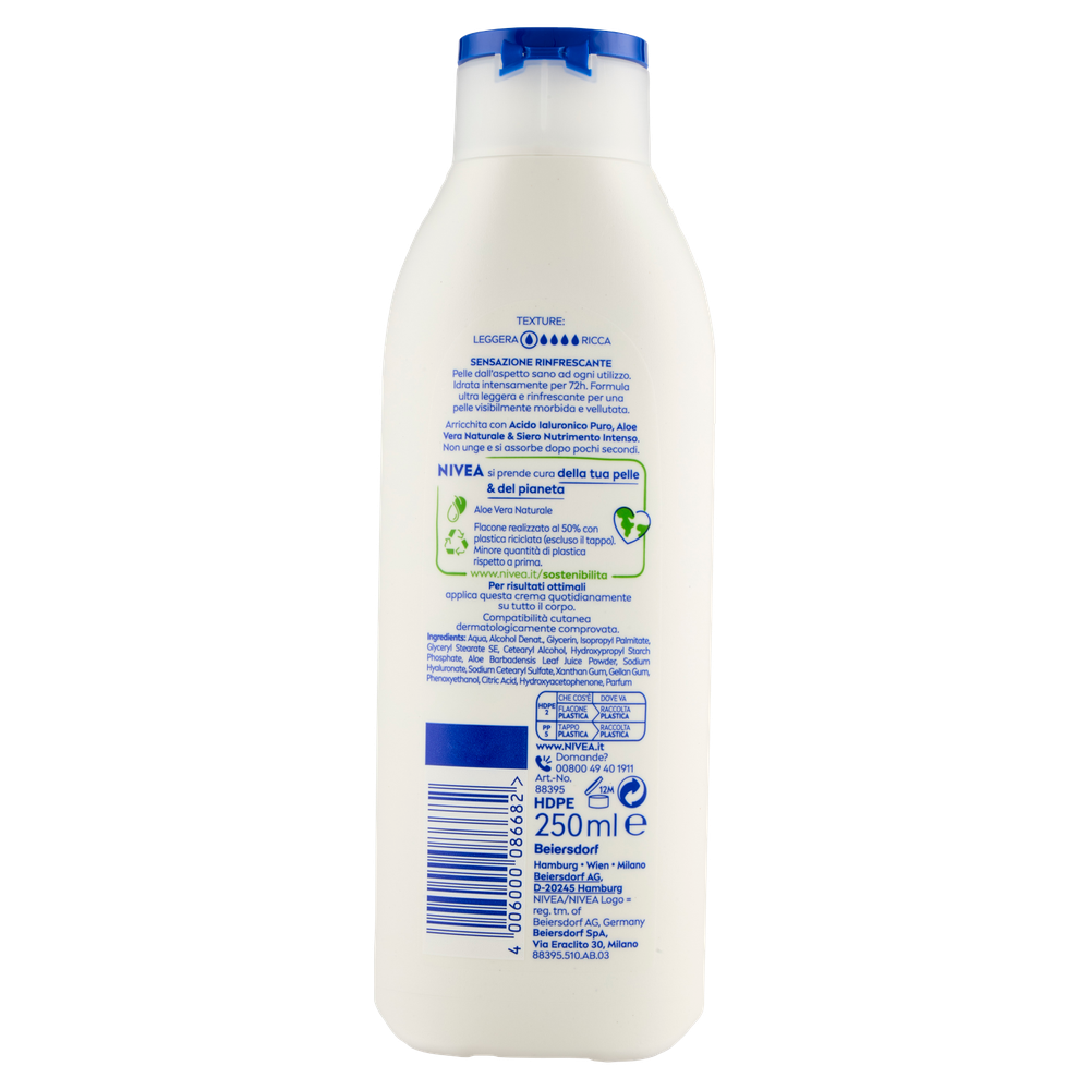 Crema Corpo Aloe Idratante Nivea 250ml - Foto 3