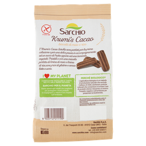 Sarchio Krumi's Cacao Biscotti Di Mais E Riso Biologico 200 G - Foto 3