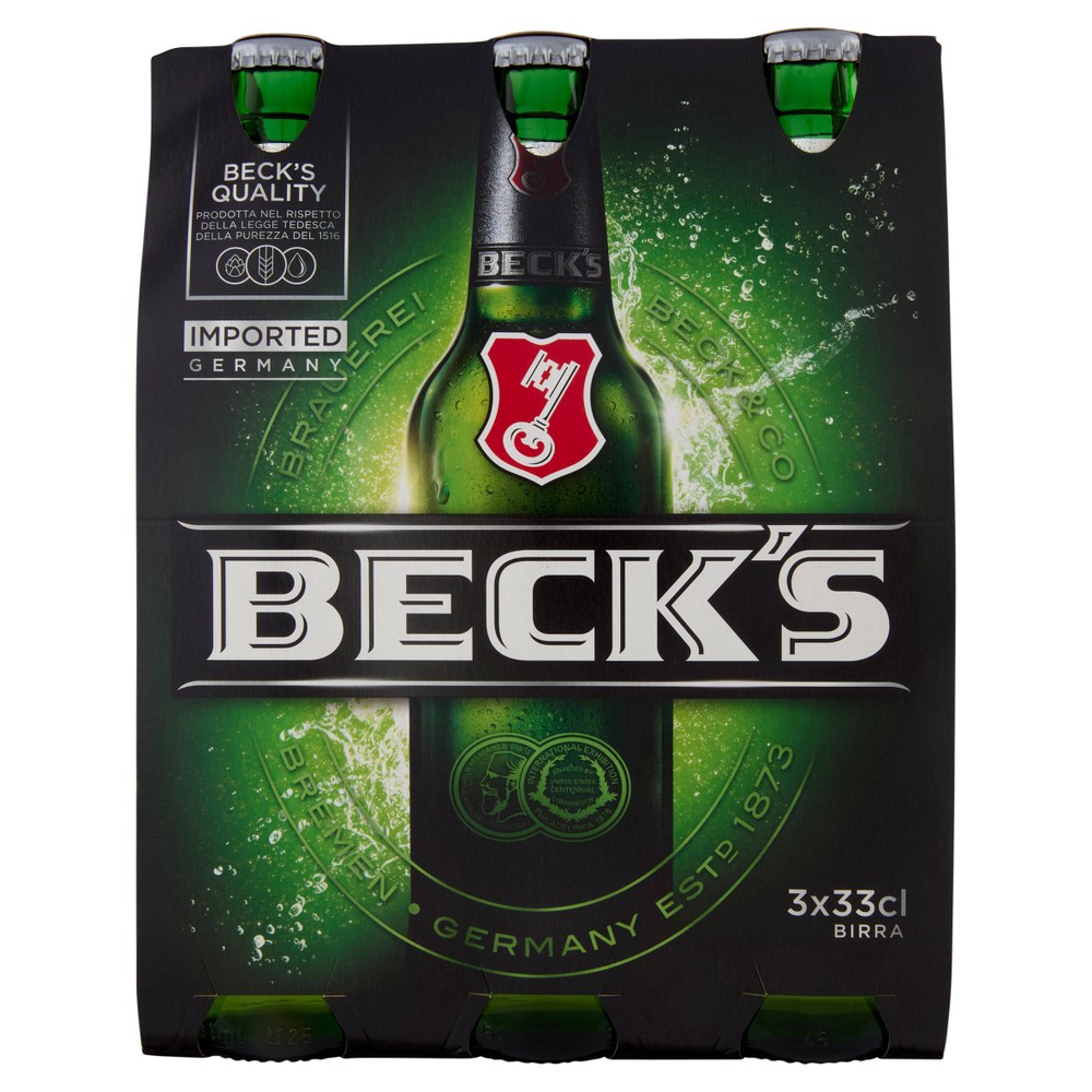 Birra Beck's 3 Bottiglie Da Cl.33