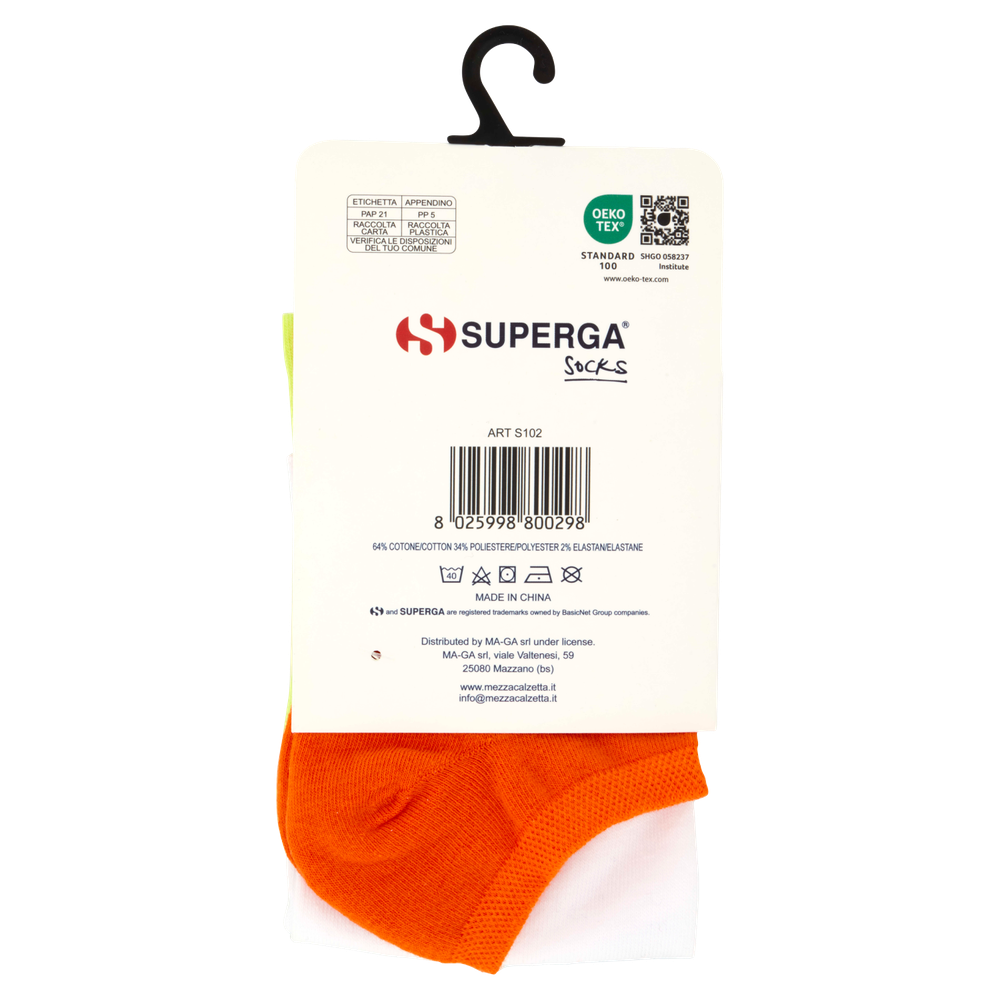 Calze Donna Tg Unica Rosa/Bianco/Grigio Conf Da 3 Superga - Foto 2