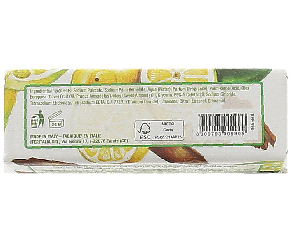 Sapone Vegetale Limone E Spezie Iteritalia