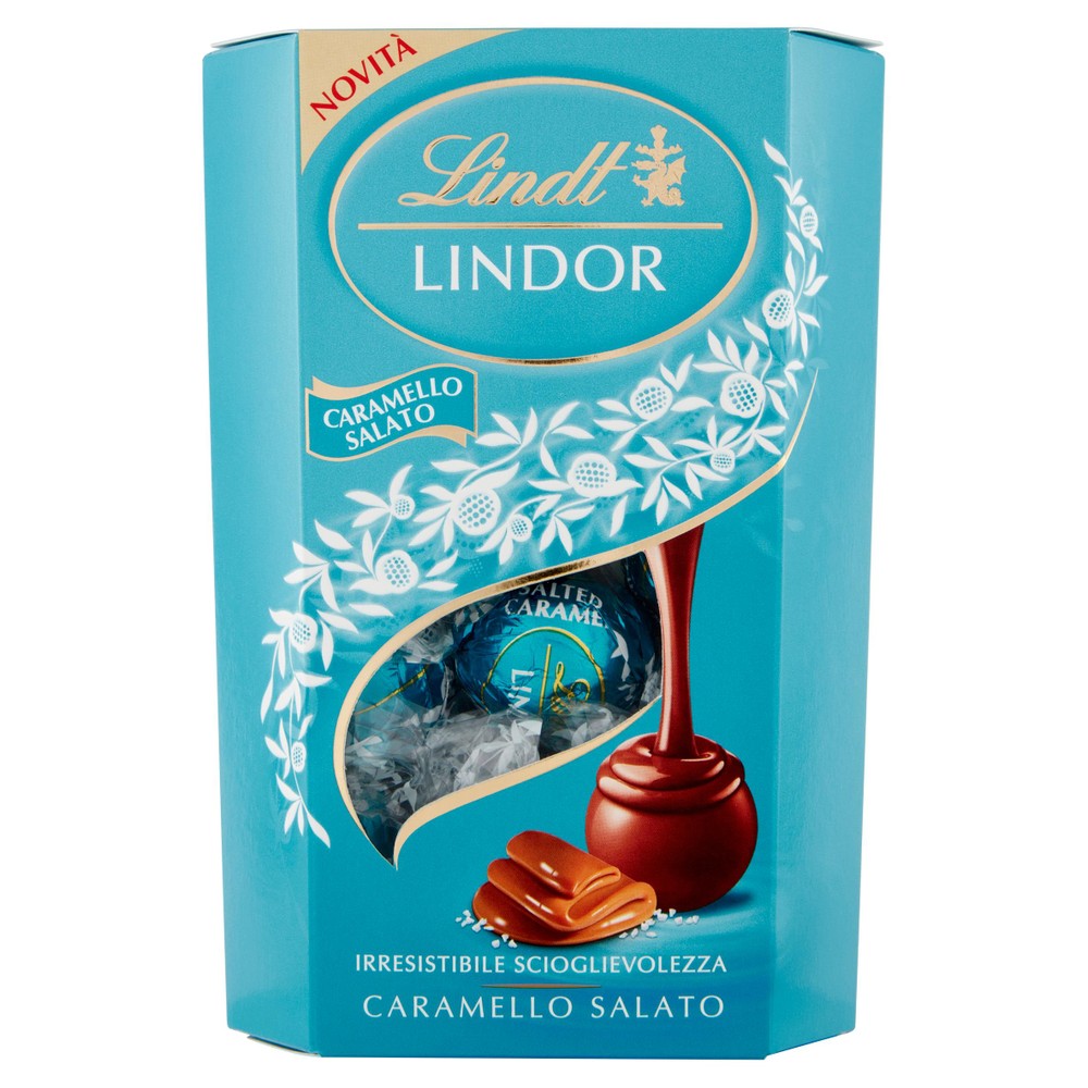 Praline Cioccolato Latte Ripieno Caramello Salato Lindor Lindt - Foto 1