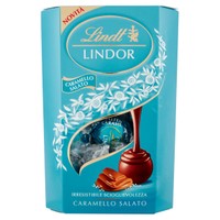 Lindt Lindor Praline Cioccolato Latte Ripieno Caramello Salato