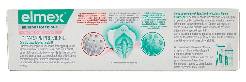Dentifricio Sensitive Ripara E Previene Elmex - Foto 3