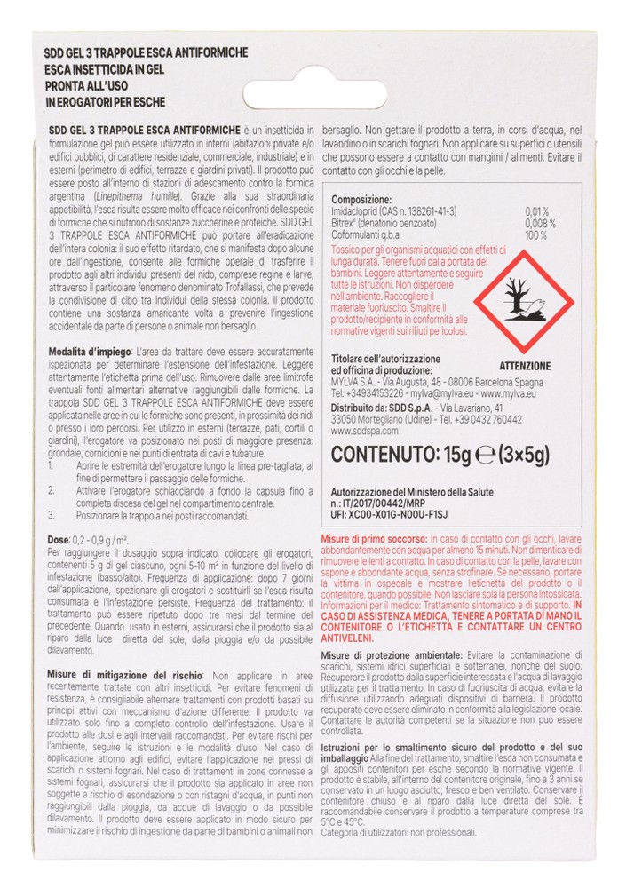 Esca Formiche Trappole Gel Pz.3 - Foto 2