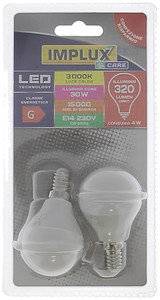 2 Lampadine A Led A Sfera 30we14 Luce Calda Implux - Foto 1