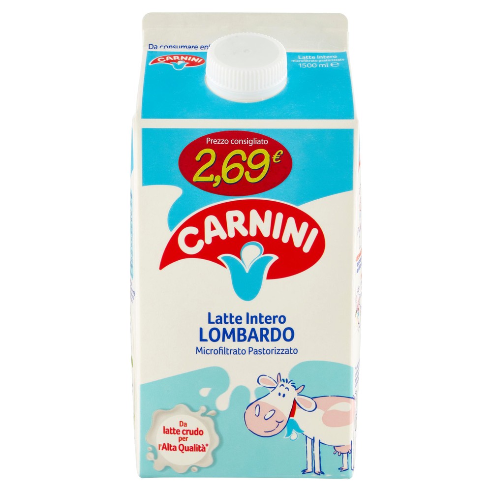 Latte Fresco Carnini Alta Qualita' Intero - Foto 1