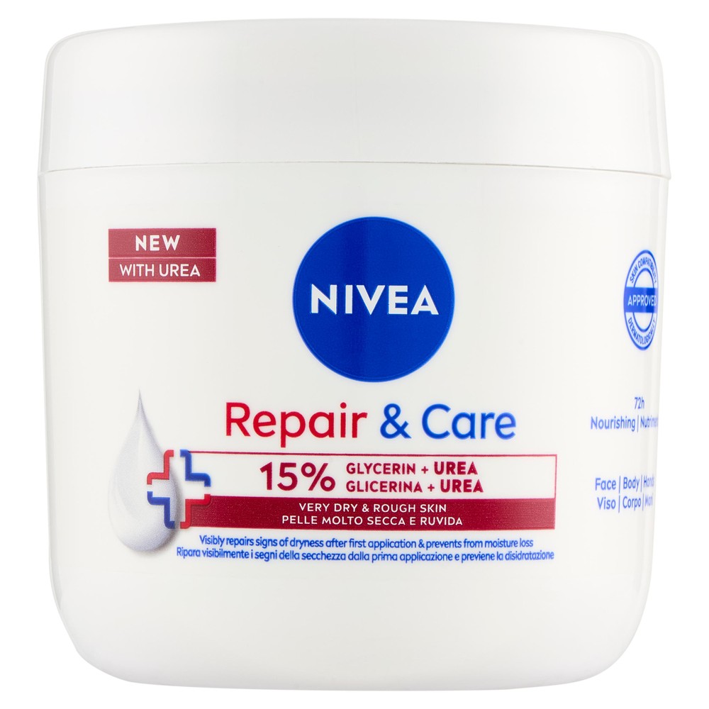 Nivea Repair & Care Crema Viso Corpo + Urea Vaso Ml 400 - Foto 1
