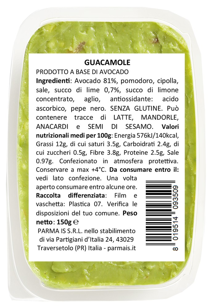 Guacamole Salsa A Base Di Avocado Senza Conservanti Bennet - Foto 2