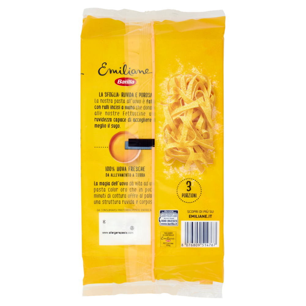 Pasta Fettuccine All'uovo Emiliane Ruvide Barilla - Foto 3