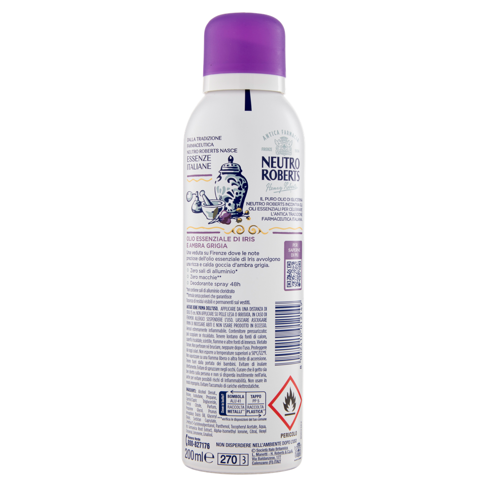 Neutro Roberts Deodorante Spray Essenze Italiane Firenze - Foto 3