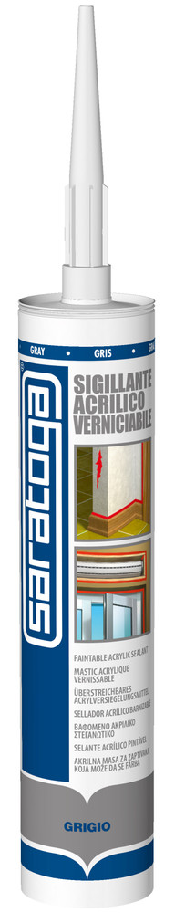 Cartuccia Sigillante Acrilico Grigio Medio Saratoga Ml.280 - Foto 1