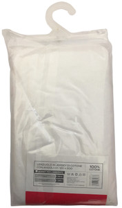 Lenzuolo Jersey Angoli Tinta Unita 1pz 1/2 Cm120x200 Bianco Casa - Foto 2