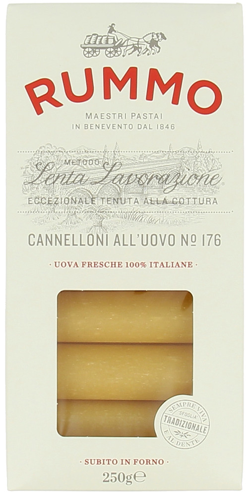 Pasta Cannelloni All'uovo Nº 176 Da Uova 100% Italiane Rummo - Foto 1