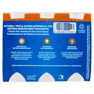 Yogurt Da Bere Ricco Di Vitamine Frutta Mista 6x100ml Actimel Immuno+ - Foto 3