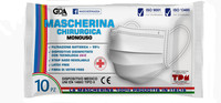 10 Mascherine Chiururgiche Mono Uso Gda 10 Mascherine Chiururgiche Mono Uso Gda