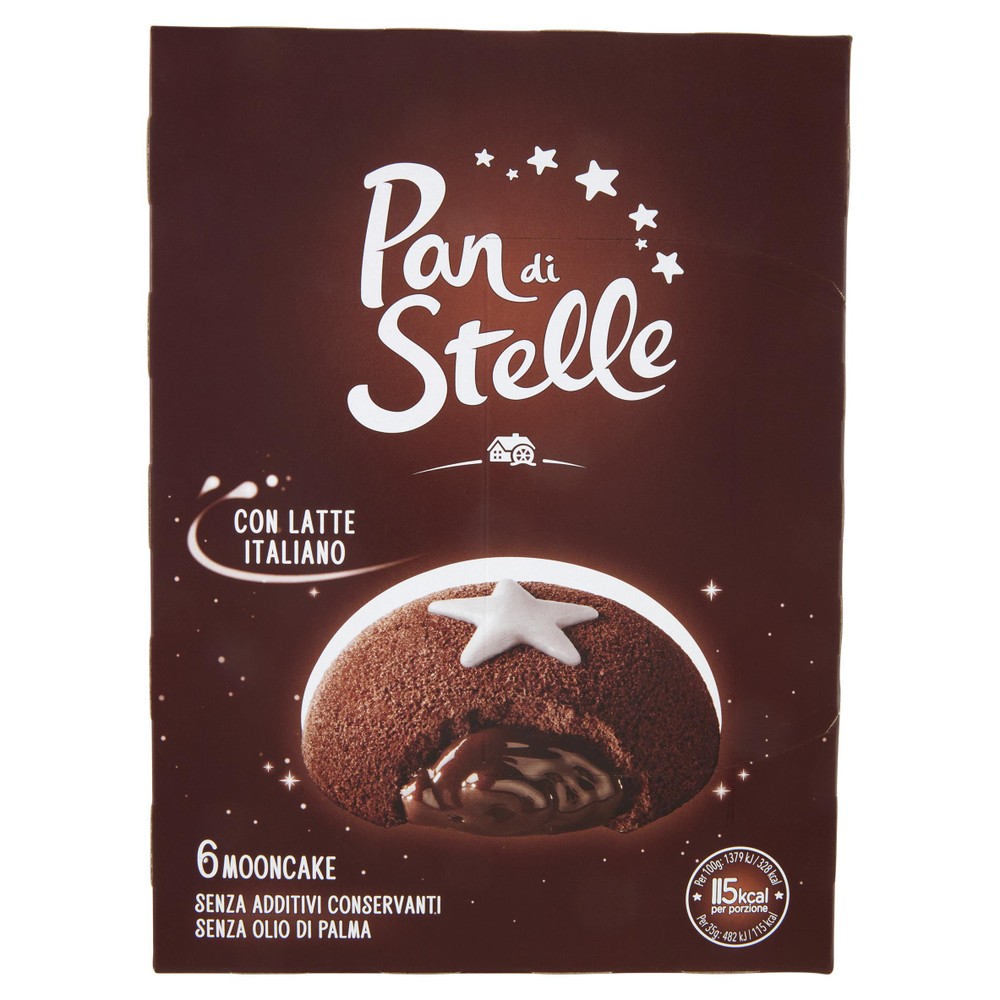 Tortine Mooncake Al Cioccolato 6x35g Pan Di Stelle - Foto 1