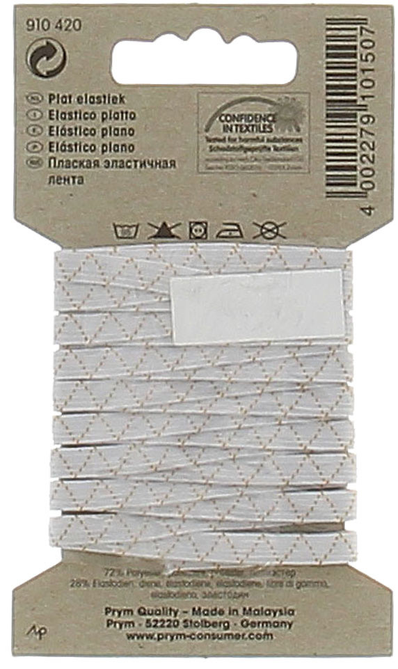 Elastico Piatto Bianco Mm.6 - Mt.3 Prym - Foto 2
