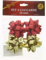 4 Coccarde Mm.10 Colori Assortiti 4 Coccarde Mm.10 Colori Assortiti