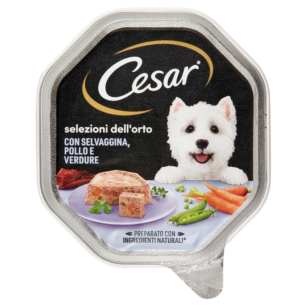 Cesar Cibo Umido Per Cani Adulti Con Selvaggina, Pollo E Verdure - Foto 1