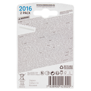 2 Pile Cr2016 Lithium Performance Energizer - Foto 3