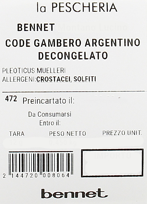 Code Gambero Argentino Decongelate - Foto 3