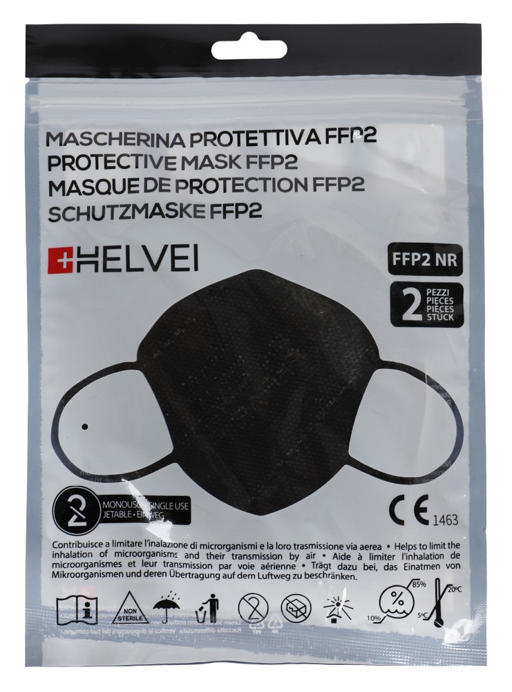 Maschera Protettiva Ffp2 Nera - Foto 1