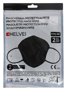 Maschera Protettiva Ffp2 Nera - Foto 1