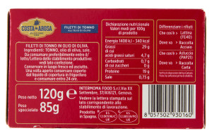 Filetti Di Tonno Costa De Arosa 120g Olio Oliva - Foto 3