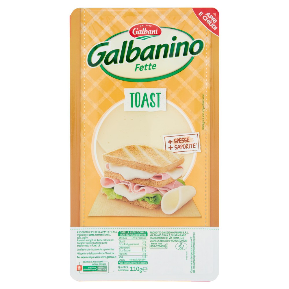 Galbanino Fette Toast Galbani