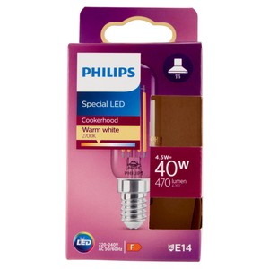 Lampadina Tubolare Cappa T25l 40w Attacco E14 Luce Calda Philips - Foto 1