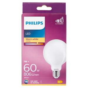 Lampadina A Led Globo 60w Attacco E27 Luce Calda Philips - Foto 3