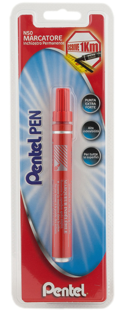 Marcatore Professionale Permanente N50 Pentel Rosso - Foto 1