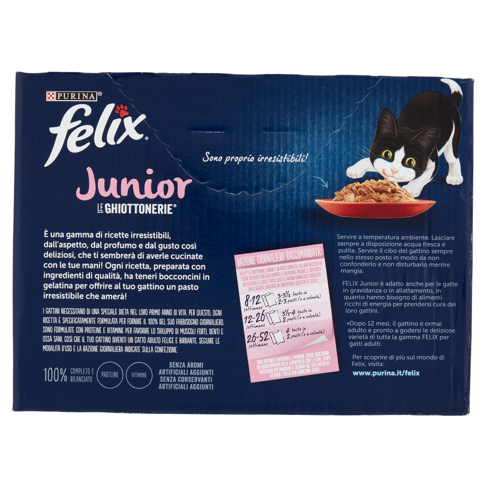 Alimento Umido Gatti Felix Le Ghiottonerie Junior