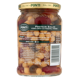 Condimento Protein Salad Con Ceci E Fagioli Rossi Zero Olio Ponti - Foto 3