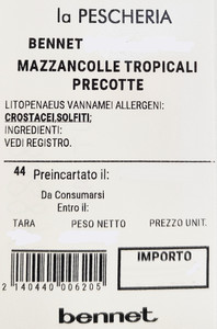 Mazzancolle Tropicali Precotte